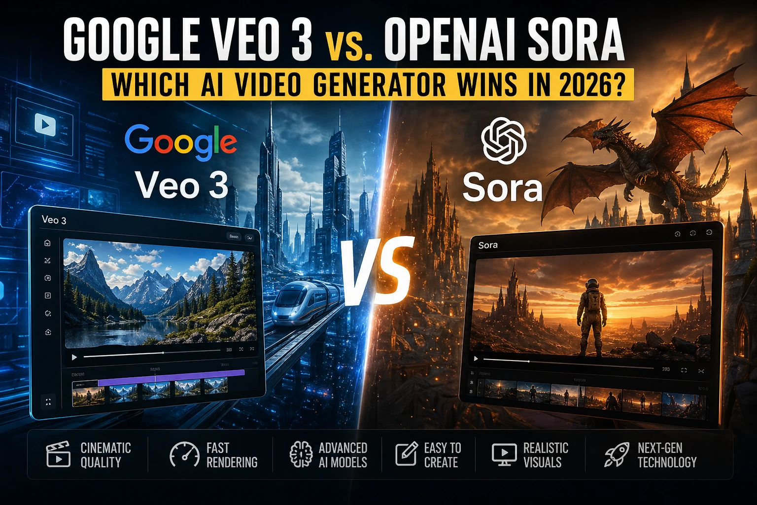 Google Veo 3 vs OpenAI Sora